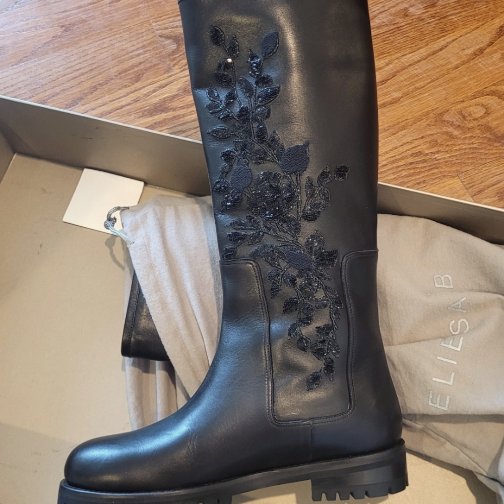 Designer Elie Saab boots